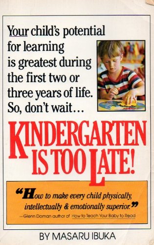 9780671253639: Kindergarten Is Too Late