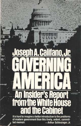 Imagen de archivo de Governing America a la venta por Better World Books