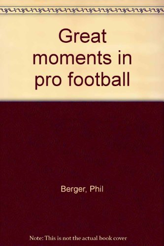 9780671321536: Great moments in pro football
