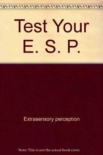 Beispielbild fr Test Your E. S. P. (Test Yourself) zum Verkauf von Basement Seller 101