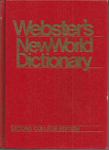 Stock image for Webster's New World Dictionary : 2nd College Edition for sale by Better World Books