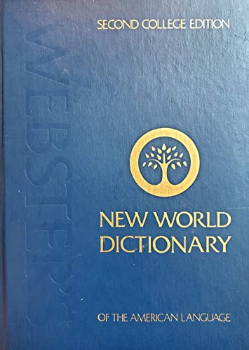 Imagen de archivo de Webster's New World Dictionary: 2nd College Edition, Indexed a la venta por BookHolders