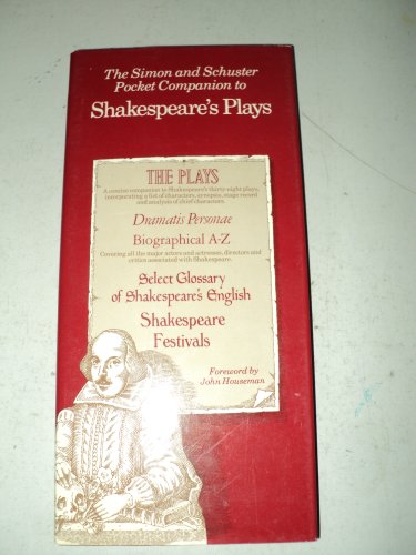 Imagen de archivo de The Pocket Companion to Shakespeare's Plays (Fireside Book) a la venta por Library House Internet Sales