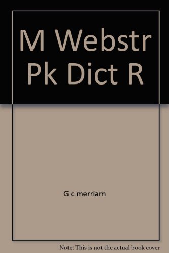 Imagen de archivo de Merriam-Webster Pocket Dictionary a la venta por Anderson Book