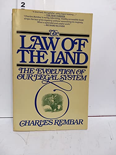 9780671438289: The Law of the Land: The Evolution of Our Legal System (Touchstone Books)