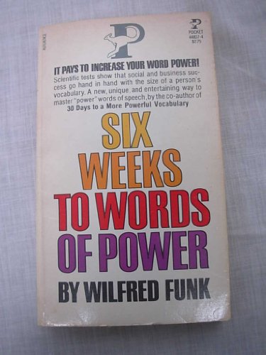 Beispielbild fr 6 Weeks Word Power zum Verkauf von Cambridge Rare Books