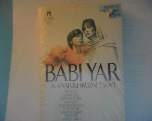 Imagen de archivo de Babi Yar a la venta por ThriftBooks-Phoenix