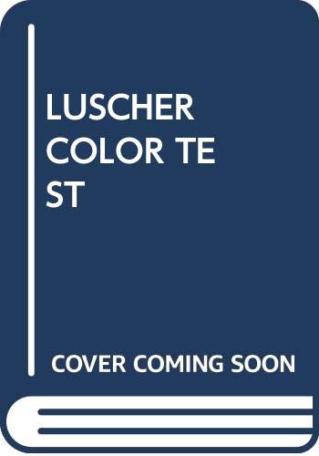 Imagen de archivo de Luscher Color Test a la venta por ThriftBooks-Atlanta