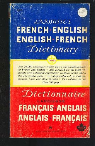 Stock image for Larousse's French-English English-French Dictionary for sale by Better World Books