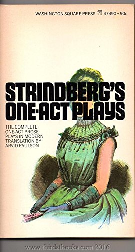 Imagen de archivo de Strindberg's One-Act Plays a la venta por Better World Books