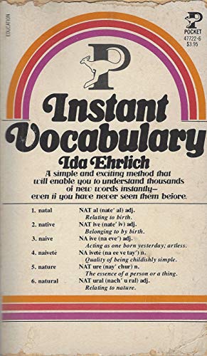 Stock image for Instant Vocabulary for sale by ThriftBooks-Dallas