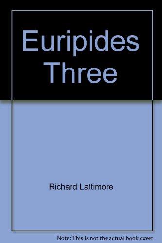 Imagen de archivo de Euripides Three a la venta por Better World Books