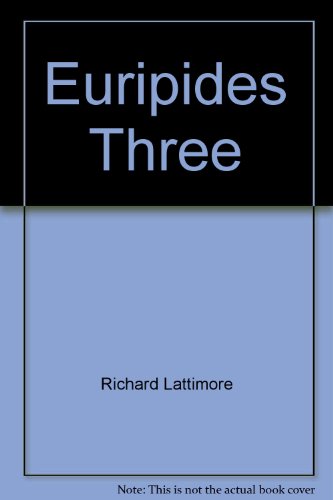 Stock image for Euripides Three for sale by Better World Books