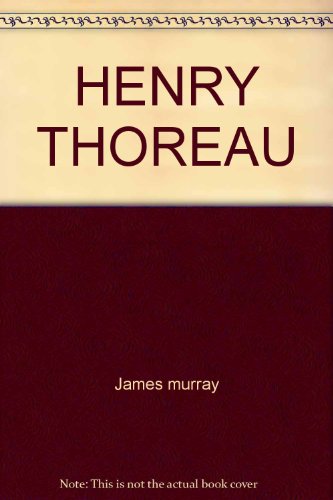 9780671479138: Henry David Thoreau (Great American Thinkers Series)