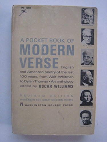 Imagen de archivo de The Pocket Book of Modern Verse a la venta por Redux Books