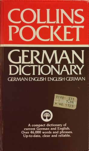 Stock image for Collins Pocket German Dictionary: German-English-English-German for sale by Great Expectations Rare Books