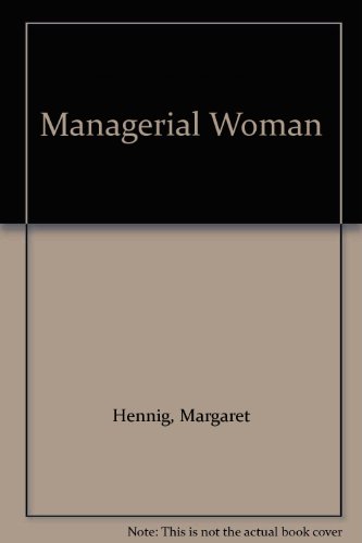 Beispielbild fr Managerial Woman zum Verkauf von Better World Books