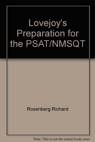 Lovejoy's preparation for the PSAT/NMSQT (9780671503376) by Kelly, John D