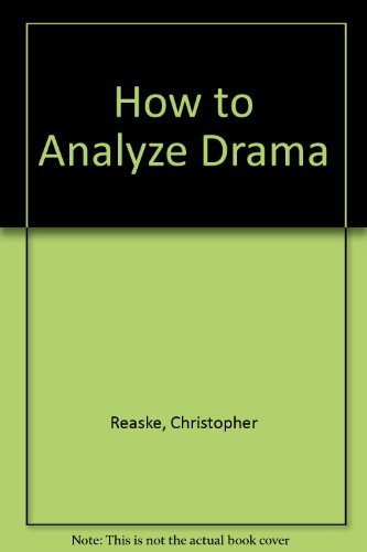 Beispielbild fr How to Analyze Drama zum Verkauf von Better World Books