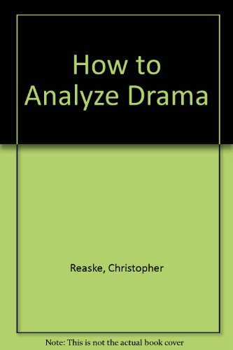 Stock image for How to Analyze Drama for sale by Better World Books