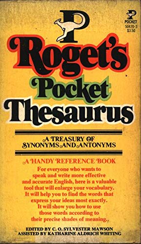 Stock image for Roget Pkt Thsrus for sale by ThriftBooks-Dallas