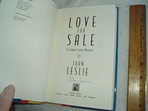 Imagen de archivo de Love For Sale A Gideon Lowry Mystery a la venta por Willis Monie-Books, ABAA