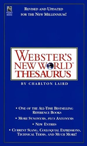 Stock image for Webster's New World Thesaurus Webster's New World for sale by Mycroft's Books