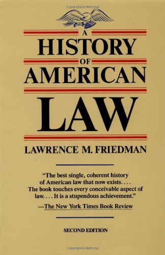 Stock image for A History Of American Law., 2nd for sale by a2zbooks