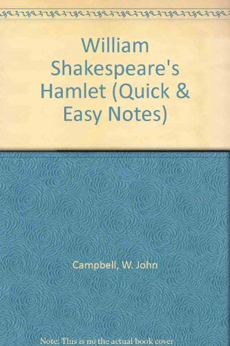 Beispielbild fr William Shakespeare's Hamlet (Quick & Easy Notes) zum Verkauf von Wonder Book