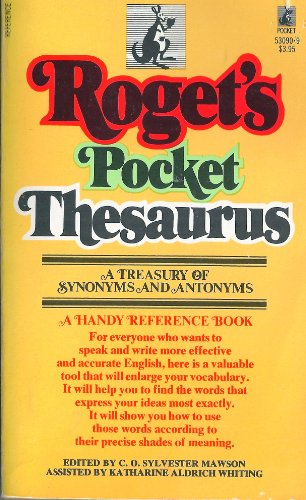 Beispielbild fr Roget's Thesaurus zum Verkauf von Better World Books: West