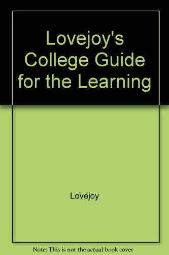 9780671553685: Lovejoy's College Guide for the Learning [Taschenbuch] by