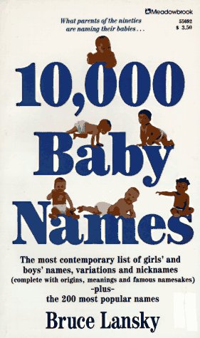 Beispielbild für 10,000 Baby Names zum Verkauf von SecondSale