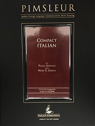 Italian III (Compact) (9780671579357) by Pimsleur