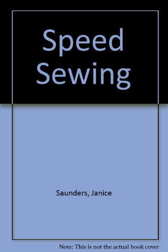 Stock image for Speed Sewing for sale by HPB-Emerald