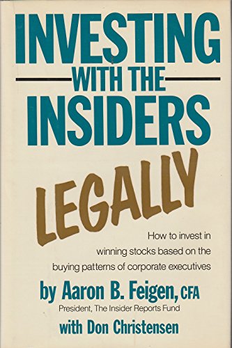 Beispielbild fr Investing with the Insiders - Legally zum Verkauf von Better World Books: West