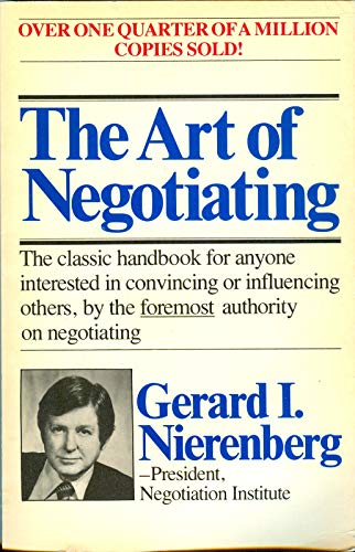 Imagen de archivo de The Art of Negotiating a la venta por Wonder Book