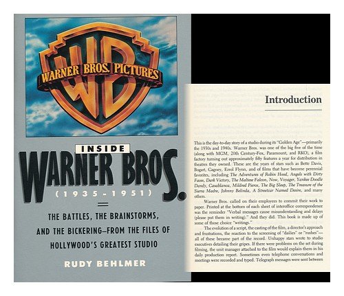 Beispielbild fr Inside Warner Brothers : Nineteen Thirty-Five to Nineteen Fifty-One zum Verkauf von Better World Books