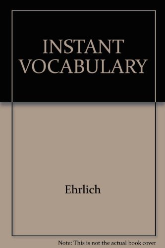 Stock image for Instant Vocabulary for sale by ThriftBooks-Atlanta