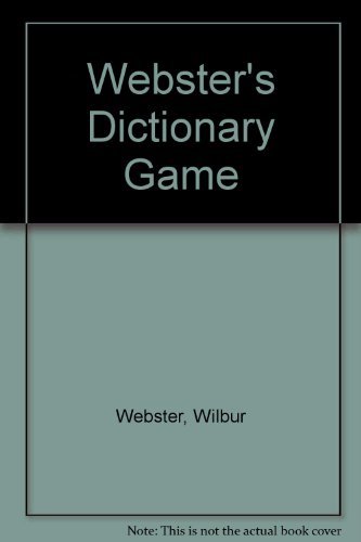 Beispielbild fr Webster's Dictionary Game zum Verkauf von Wonder Book