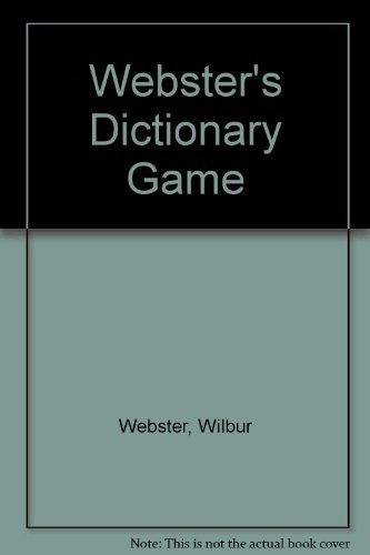 9780671641726: Webster's Dictionary Game