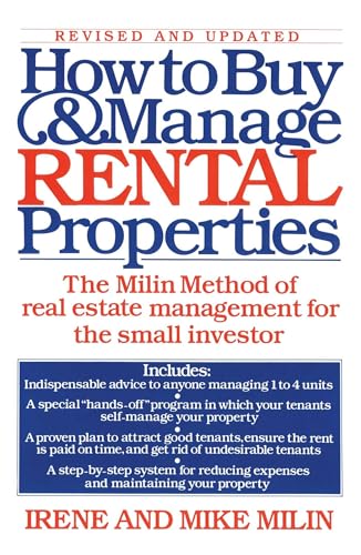 Stock image for How to Buy and Manage Rental Properties: The Milin Method of Real Estate Management for the Small Investor for sale by SecondSale