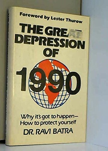 Imagen de archivo de The Great Depression of 1990 a la venta por The Yard Sale Store