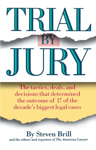 Trial by Jury (9780671671334) by Brill, Steven