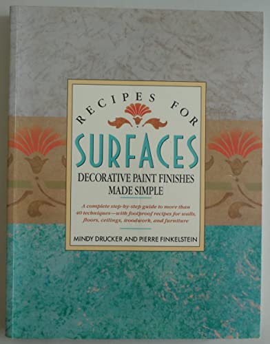 Imagen de archivo de Recipes for Surfaces a la venta por P.C. Schmidt, Bookseller