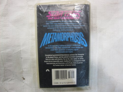 Imagen de archivo de Metamorphosis ((The First Giant Novel) (Star Trek:The Next Generation)) a la venta por Gulf Coast Books