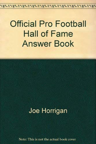 9780671686956: FOOTBALL HALL OF FAME: AMSWER BOOK