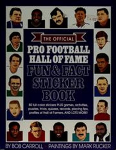 Stock image for FOOTBALL HALL OF FAME: FUN AND FACT STICKER for sale by Bingo Used Books