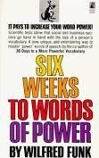 9780671689575: SIX WEEKS TO WORDS OF POWER