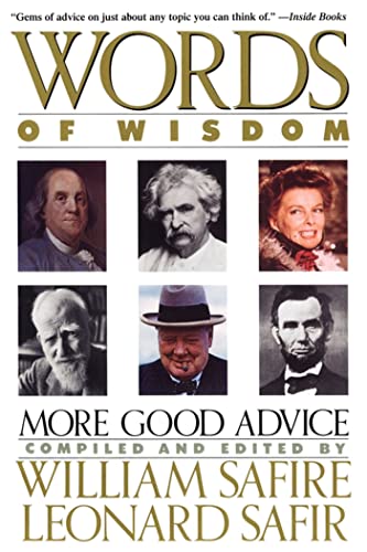 9780671695873: Words of Wisdom: More Good Advice