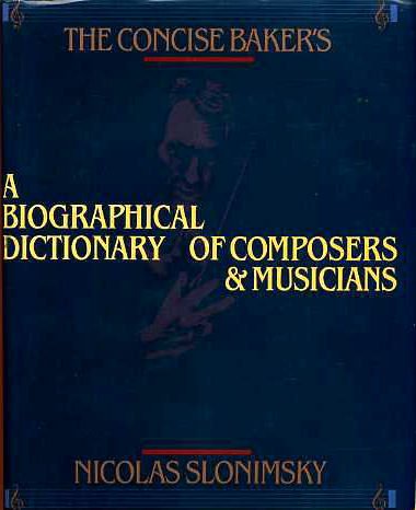 9780671698966: The Baker's Concise: A Biographical Dictionary of Composers and Musicians